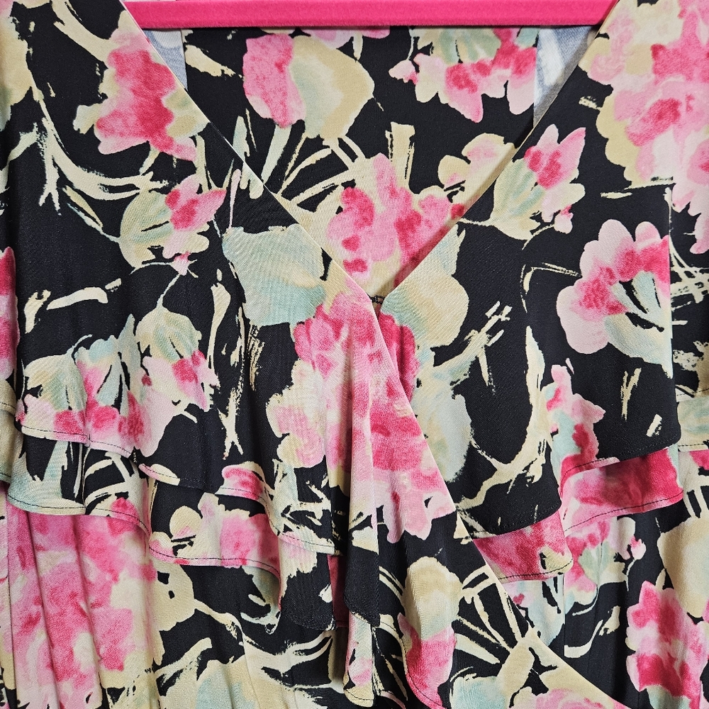 Lauren Ralph Lauren floral flutter sleeve blouse - Picture 9 of 15